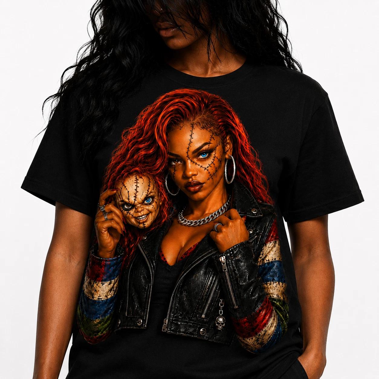 Bad Dolls Club Graphic Horror T- Shirt S