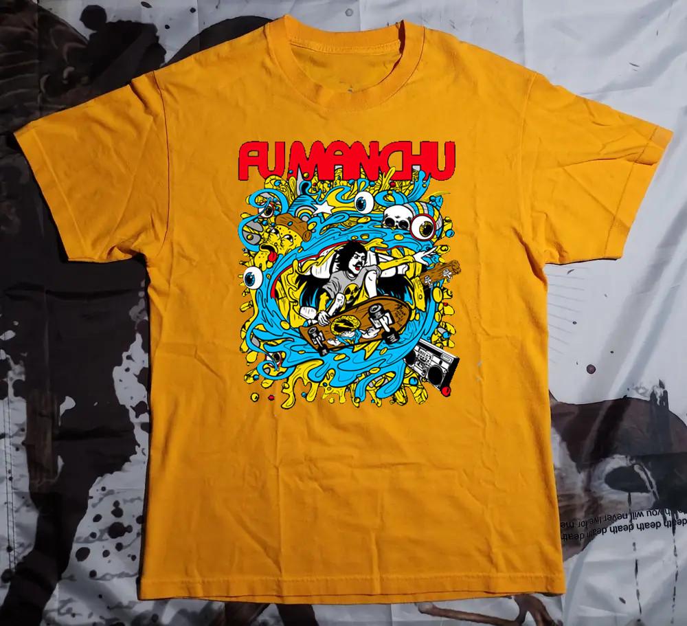 

Fu Manchu Band Tour Poster Gift For Fan Full Size S to 5XL T-shirt K818 Unisex T-Shirt XL