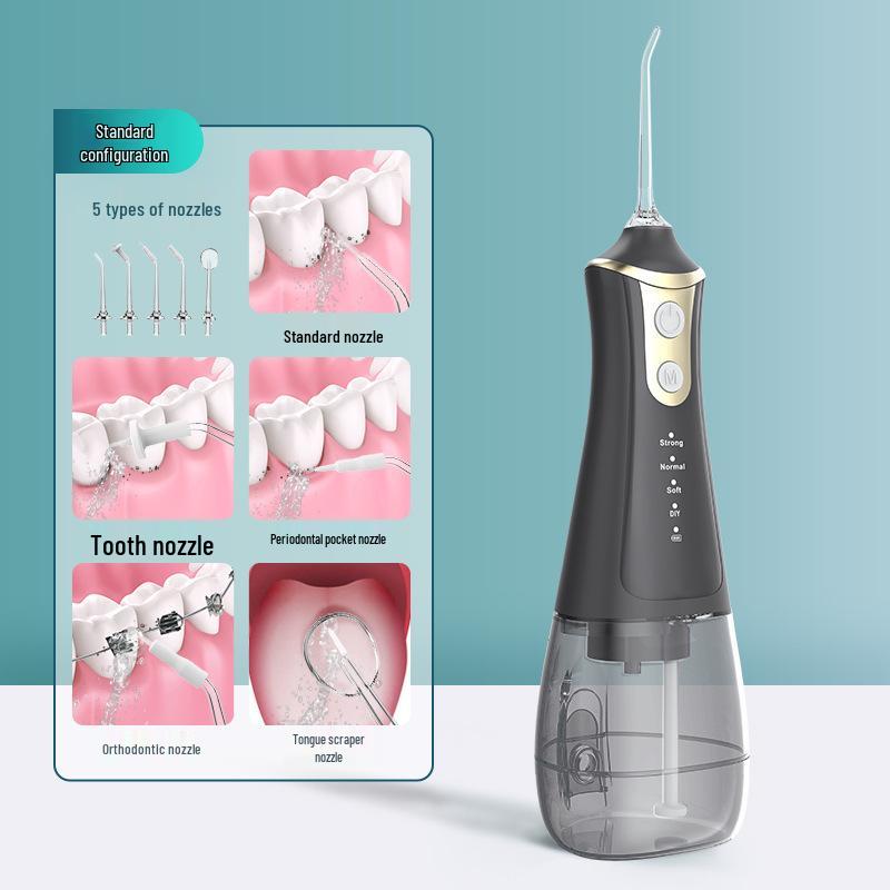 Portable Multifunctional Water Flosser with Large Screen for Teeth Whitening and DIY Oral Care