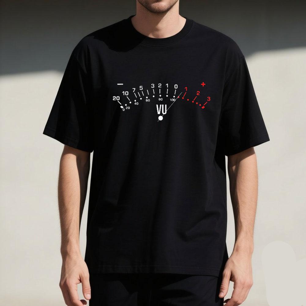 VU Volume Sound Engineer Gift T-Shirt for Man & Woman Audio Engineer Mixer Tee Sound Guy Technician Cotton Shirt Streetwear S разноцветный