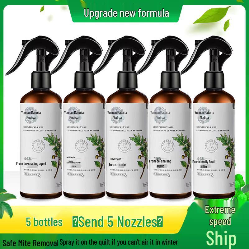 Sichuan Pepper No-Wash Mite Remover Spray for Bedding & Clothing - Safe for Pregnant Women & Infants