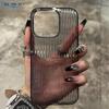 Transparent Phone Case For iPhone 17 Air 16 15 11 12 13 14 Pro Max Soft Corrugated Hard Bumper Back Cover Clear Case