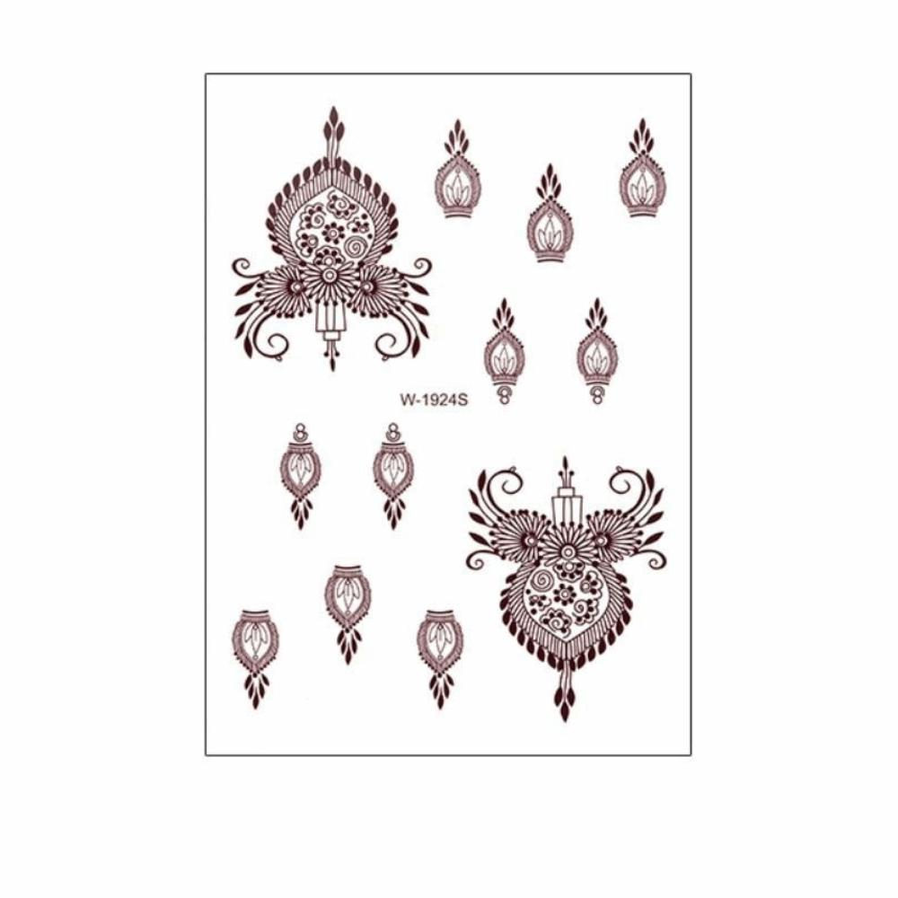 Mehndi Designs Henna Tattoo Stickers Flower Hand Tattoo Body Art Sticker  Music Festival