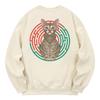 Khan 6312 Kmc0017 Sphinx Cat Fleece-Lined Sweatshirt - Cream