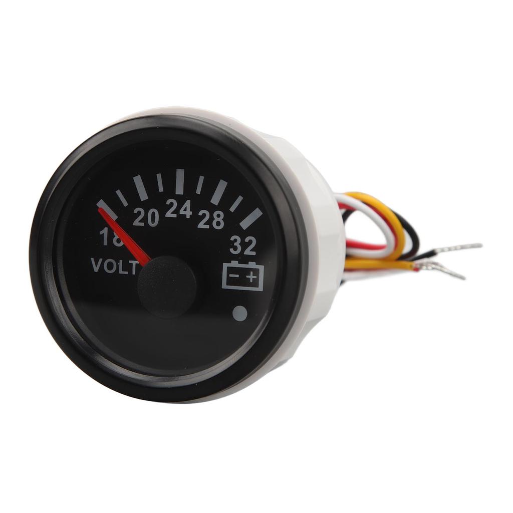 52MM Voltage Meter 9 To 32V Highly Accurate Pointer Voltmeter with Backlight For RVs Yacht Fishing Boats Ships