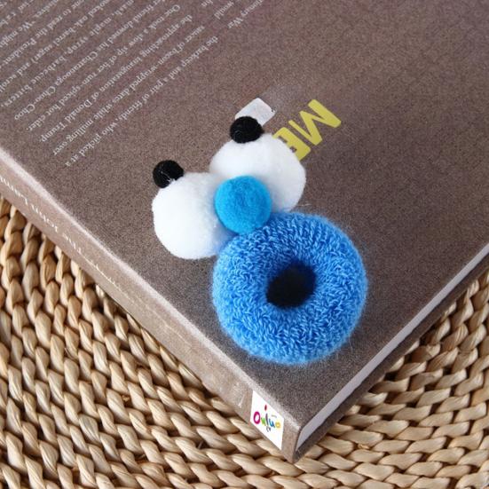 2 szt. Damskie słodkie gumki do włosów z kreskówkowymi dużymi oczami, grube, o wysokiej elastyczności, antypoślizgowe, antypoślizgowe, cukierkowe, kolorowe, kucyk, gumki do włosów, pierścienie do włosów