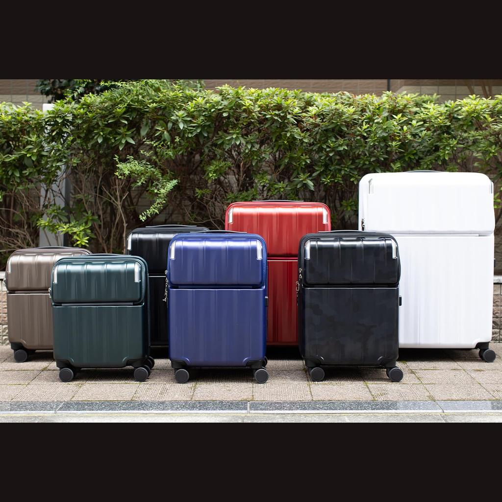 Carry Zipper Top Front with with Extended 35L Black Camo Exclusive [Travelist] Suitcase, Case, Carry, Carry-on Size, Open, Open, Brake, Stopper,