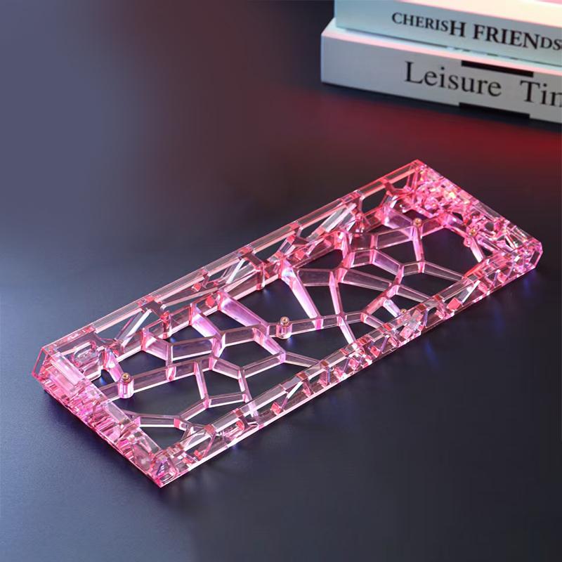 GH60 Hollow Transparent Keyboard Shell, Universal 60% Layout Case For Mechanical Keyboard DIY Custom Accessories