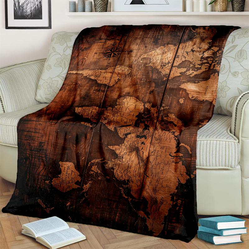 29 Style New Retro Marine Nautical Chart Compass Blanket,Soft Throw Blanket for Home Bedroom Bed Sofa Travel Office Cover Kids