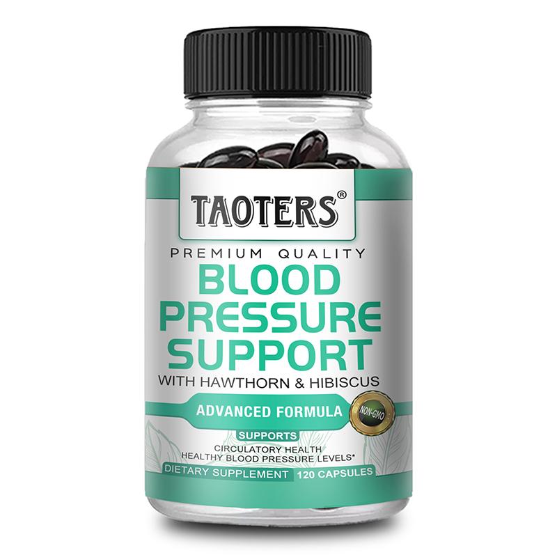 

TAOTERS Blood Pressure Support Complex Capsules Vitamin C Maintaining Blood Pressure Levels 120 Capsules 120 capsules