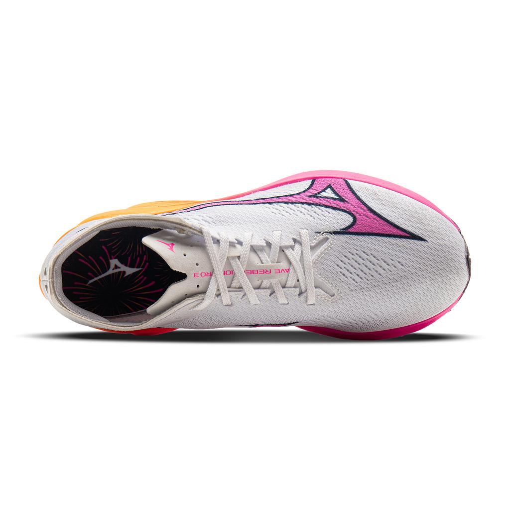 Mizuno Wave Rebellion Pro 3 Comfortable Low-Top Running Shoes Unisex Sneaker White U1GD253311