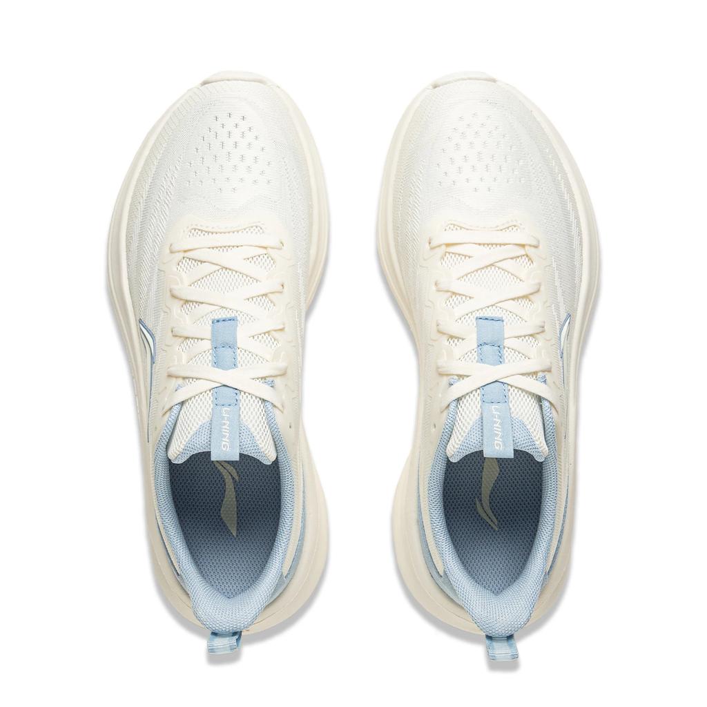 New LiNing Light Breeze Low Top Casual Running Shoes Women's White Blue ARSV108-5