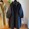 Spring Autumn Long Trench Coat Female Casual Windbreak Jacket Women's Hooded Drawstring Overcoat Windbreaker Ladies Tops