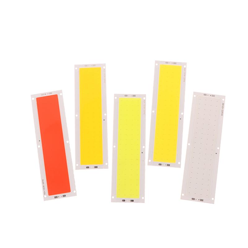 120X36Mm Dc 12V Led Cob 10W Chip Light Source Strip Bulb Panel Cold White Natural White Warm White Blue Red For Diy Car Lamp