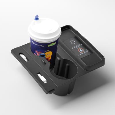 For Tesla Model Y/3 Central Control Storage Box Cup Holder Drinks Key Card Organizer Case Car Accessories
