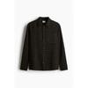 H M Cotton sHirt Regular Fit Dark Green cHeck