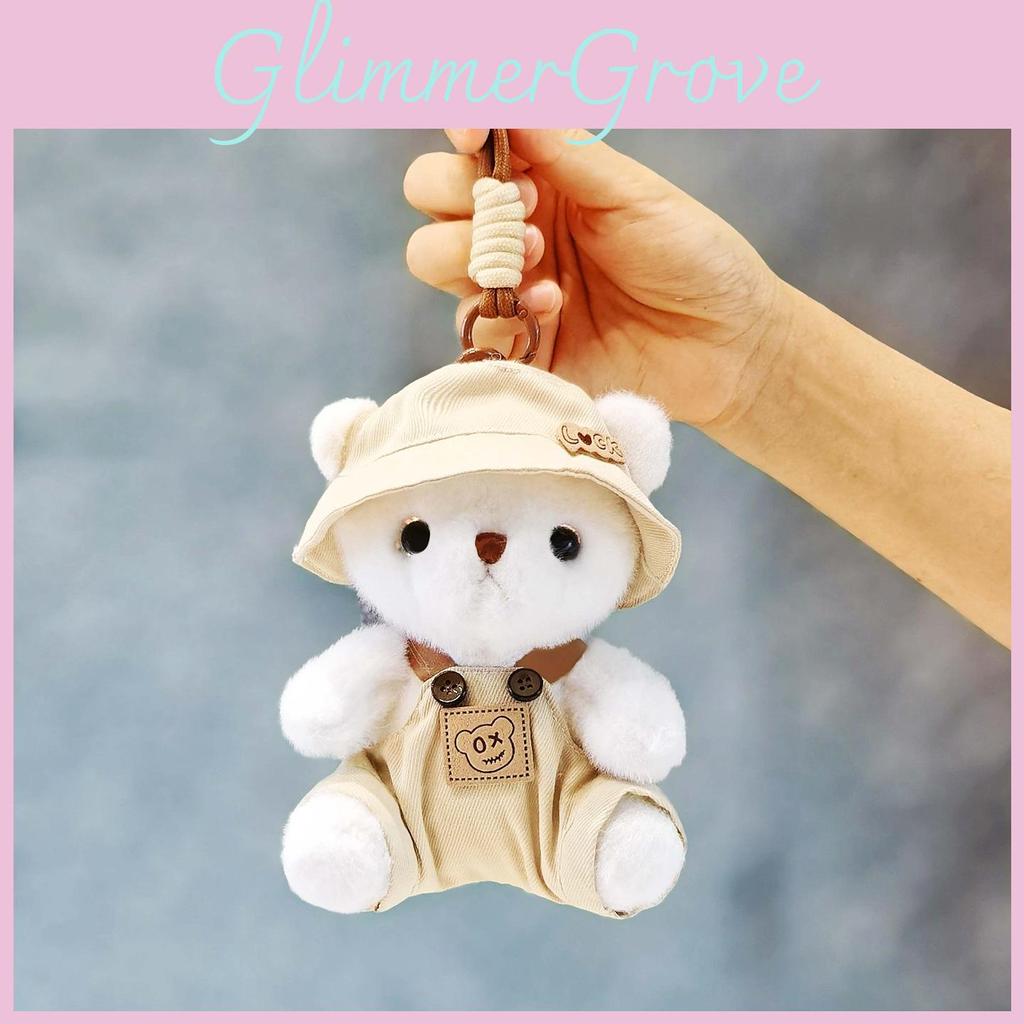The In Bear Clothes Plush Toy With Hanging Loop Girls Gift School Accessory Bag