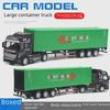 Grenzüberschreitendes Legierungs-Großes Baustellenfahrzeug Transport-LKW Sattelzugmaschine Modell Spielzeug für Jungen mit englischer Verpackung