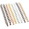 20pcs Craft Tail Chains Extension 50/70mm Length 5x4mm Extended Necklace Tail Chain Connector Findings For Bracelet DIY Jewelry