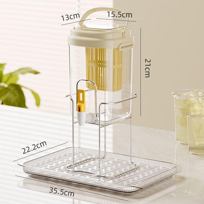 Refrigerator Glass Cold Water Pitcher with Faucet