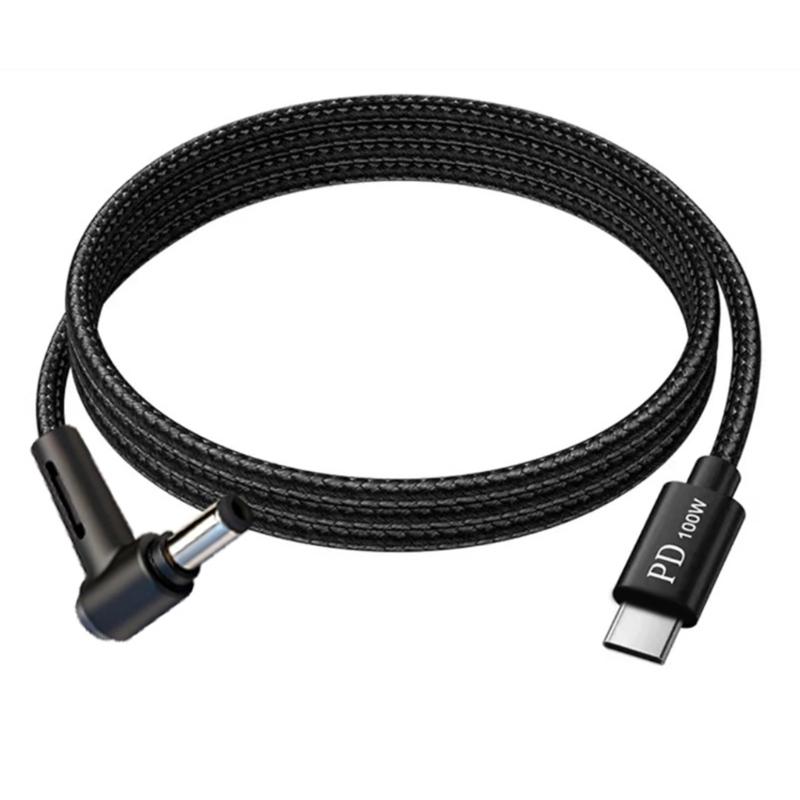

Type C To DC5521 Charging Cable 5.5x2.1mm 5.5x2.5mm Straight Angled Design Adapter Cord Flexible Power Supply