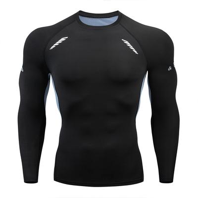 Long Sleeve Sport Tshirt Training Jogging Shirts Gym Sportswear Quick Dry Rashgard Men Compression Fitness Tight Running T Shirt