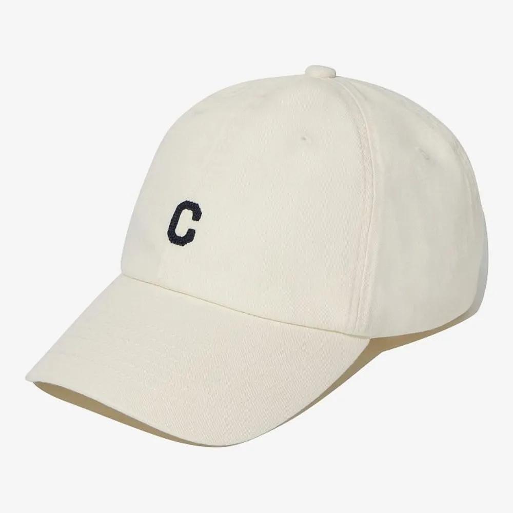 [COVERNAT] Small C Logo Flat Embroidery Standard Fit Ball Cap Ivory CO2606CA11IV