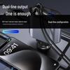 120W Super Fast Car Charger: Flash Charge, Retractable Cable, 4-in-1 Cigarette Lighter.