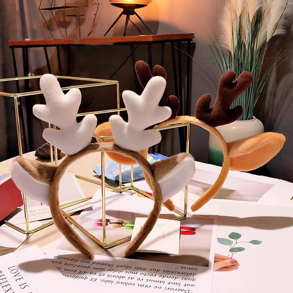 Reindeer Antlers Headband Cute Antler Headband Reindeer Headband for Women Holiday Party Decorations