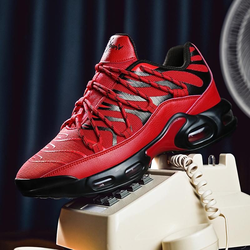 Men Sneakers Running Fashion Outdoor Jogging Sports Shoes Mesh Breathable Cushioning Black Basket Footwear Male Plus Size 39-46