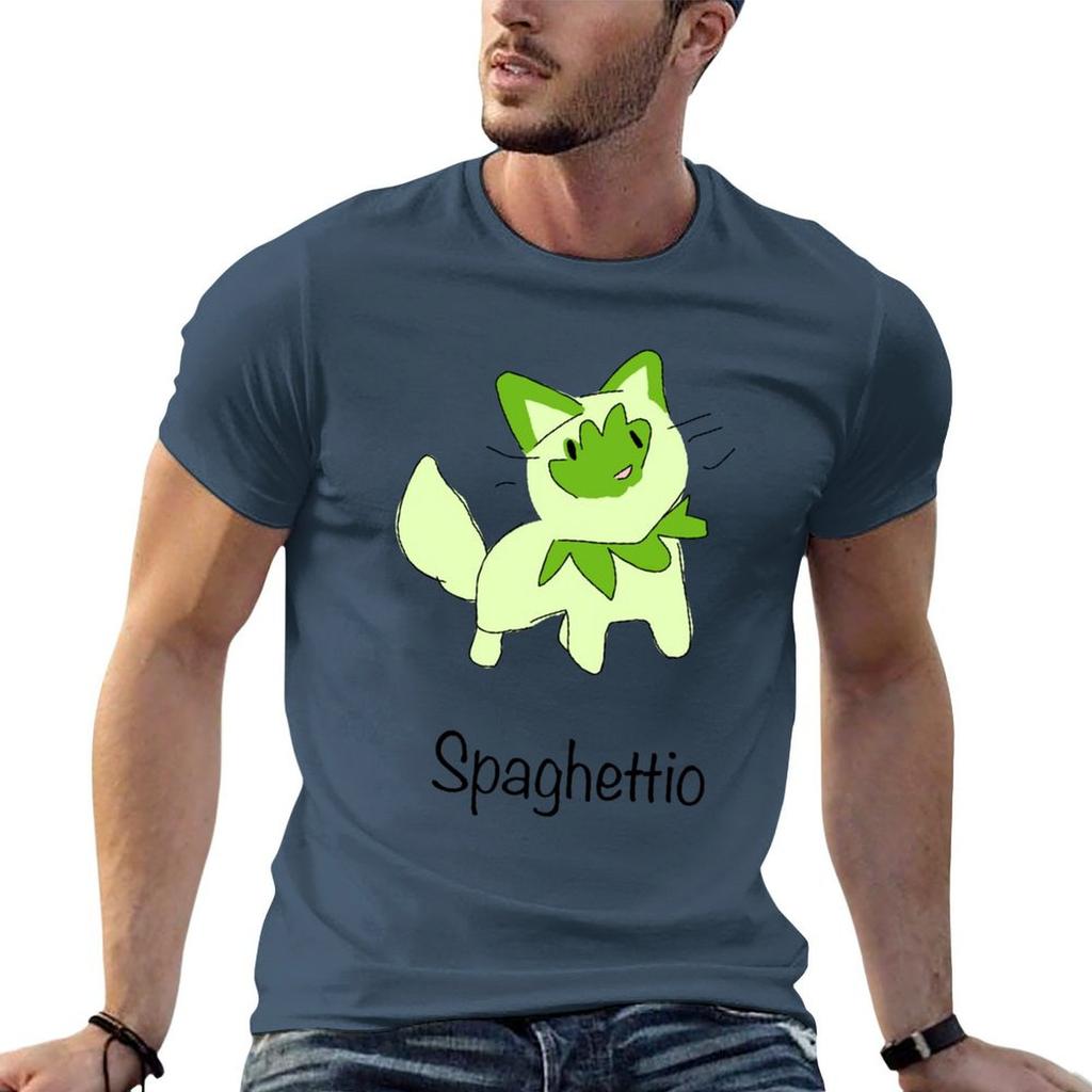 Spaghettio The Cat Tshirt Anime T Shirts For Unisex T Shirt For Unisex 100 Percent Cotton Funny T Shirts Unisex Tshirt