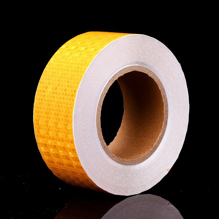 Red Selfadhesive Reflector PVC Tape High Visibility Reflective Warning Tape For Van Car Traffic Sign