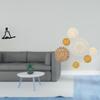 Creative Abstract Thinker Sculpture And Unique Rattan Woven Wall Art Ornament for Bedroom Entrance