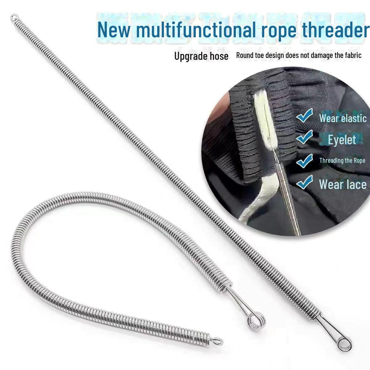 

Гибкий пружинный инструмент для плетения шнурков и шнурков