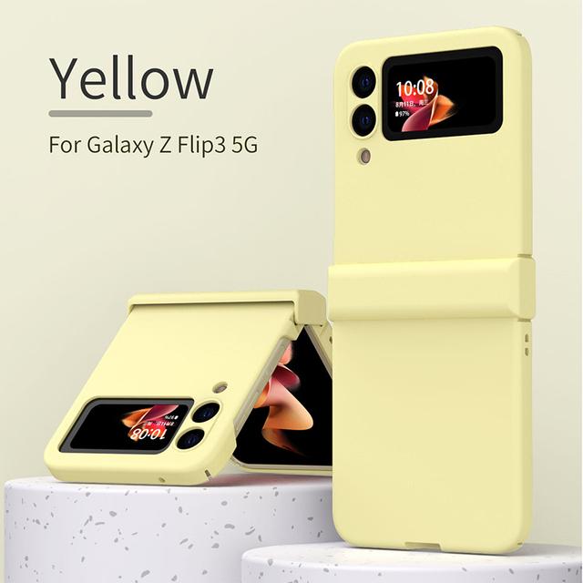 Etui silikonowe Candy Color do Samsung Galaxy Z Flip 3 5g składane, odporne na wstrząsy etui na telefon Samsung Z Flip3