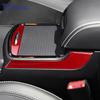 For Chrysler 300 300C 2011 2012 2013 2014 Real Soft Carbon Fiber Sticker LHD RHD Car Central Control Cup Panel Accessories