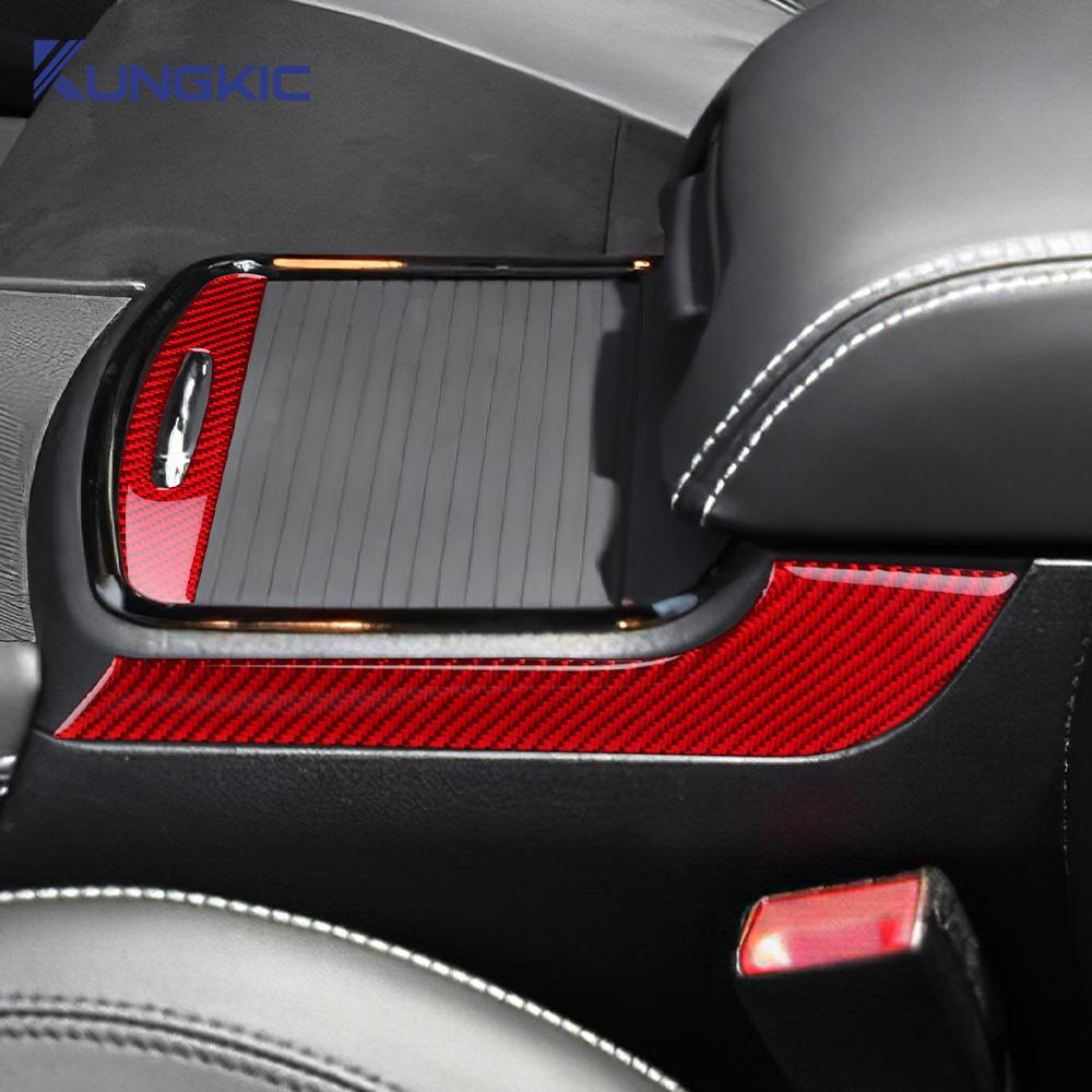 For Chrysler 300 300C 2011 2012 2013 2014 Real Soft Carbon Fiber Sticker LHD RHD Car Central Control Cup Panel Accessories