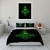 Werder Bremen Neon Bedding Set Bedding Duvet Cover Set Duvet Cover Pillowcases Home Decor (1 * Duvet Cover 2 * Pillowcases, Without Duvet Insert)