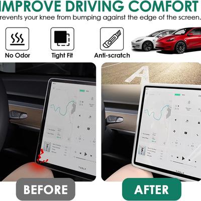 Para Tesla Model 3 / Y Marco Protector de Silicona Cubierta de Borde Protector de Pantalla de Navegación de Control Central Accesorios para Coche