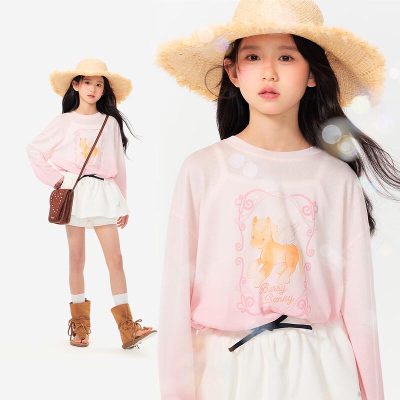 BARRY BANNY Girls  Pony Gradient Long-Sleeve T-Shirt 170