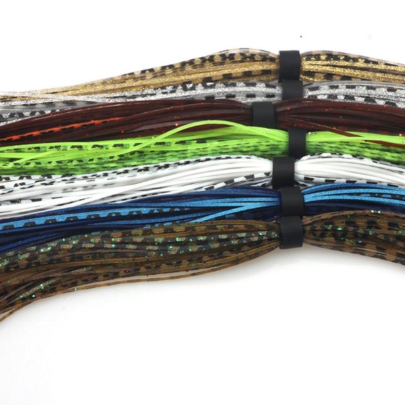 44 Strands/Bundle Squid Silk Skirt Jig Skirts Tying Component Buzzbaits Squid Skirt Tying Component Fishing Accessory