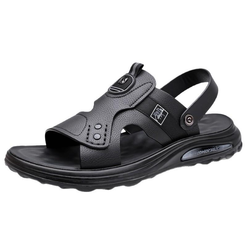 Men's Platform Sandals 2025 New Summer Soft-soled Beach Shoes Casual Dual-purpose Hollow Shoes Sandals