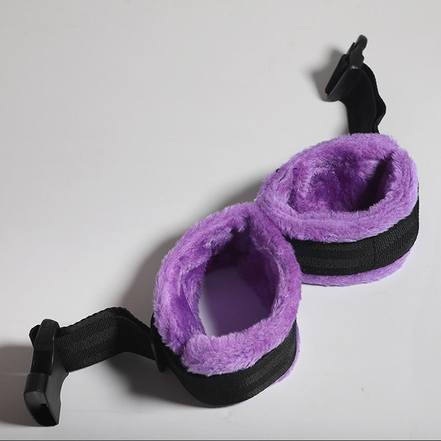 Adult Binding Anti Stripping Plush Black Handcuffs Red Pink Purple Sm Toy Couple Hand Binding Sex Toy for Sexual Use