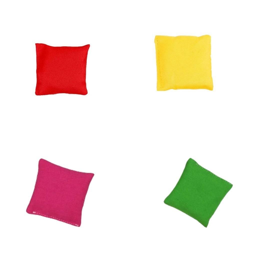 Kindergarten Cloth Sandbags Children's Toys Baby Small Sandbags Outdoor Canvas Flat Sandbags Pure Color Flat