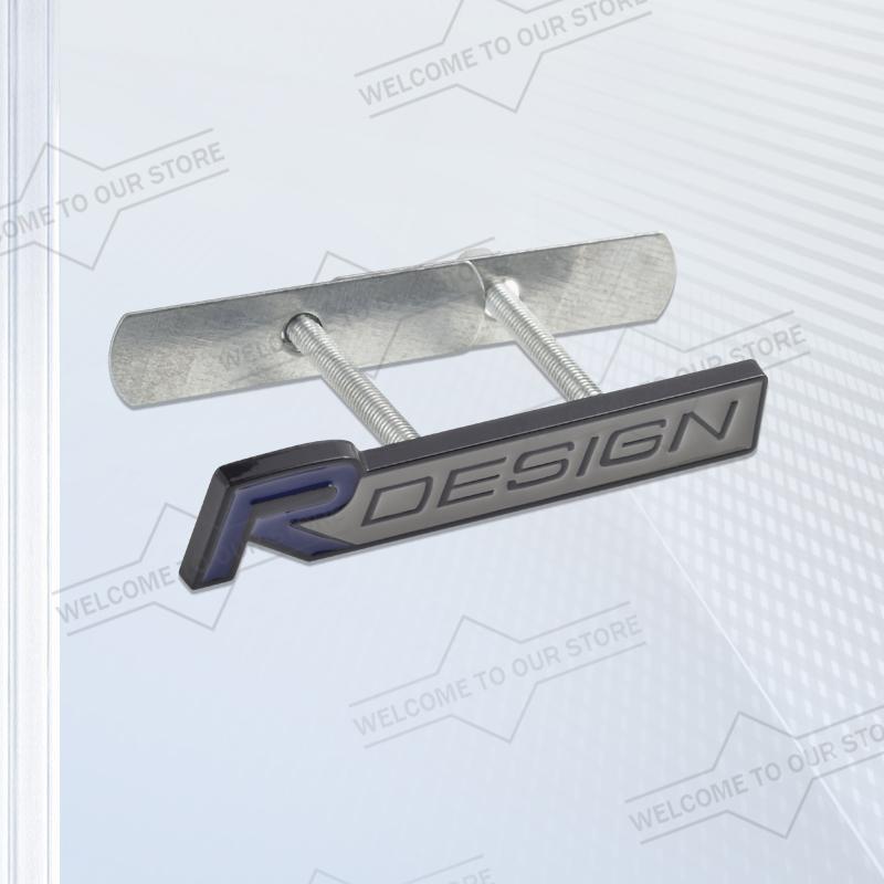 Car Styling Body Trunk 3D Metal R Design Emblem Grille Badge Stickers Decal For Volvo S60 S80 S90 XC90 XC60 XC40 V50 V70 V60 S40