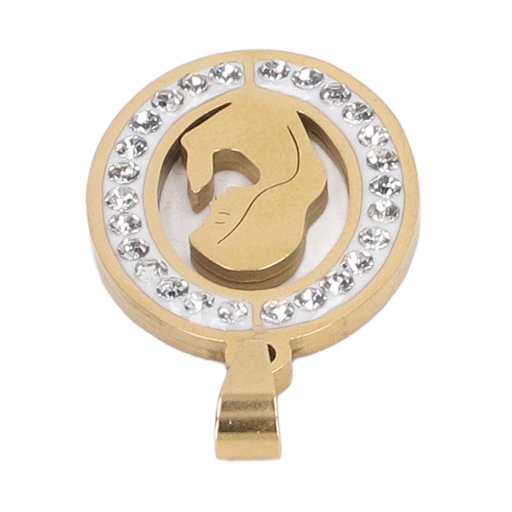 Virgin Mary Pendant Exquisite Carving Titanium Steel Virgin Mary Jewelry for Men Women Daily Wear