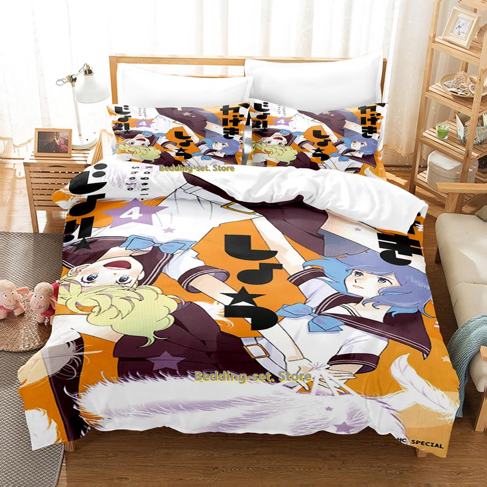 Comforter New Kageki Shojo Bedding Set Single Twin Full Queen King Size Bed Set Adult Kid Bedroom s 3D Anime Bed