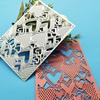 Heart Cover Pattern Background Metal Cutting Dies Dots Frame Stencils Die Cut for DIY Scrapbooking Embossing