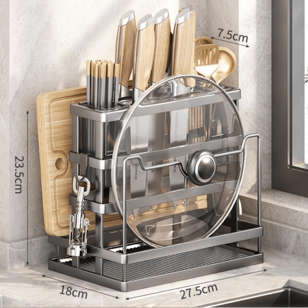 

Fast Drying Kitchen Storage Shelf MultiFunction Tableware Storage New Chopsticks Rack Kitchen Use