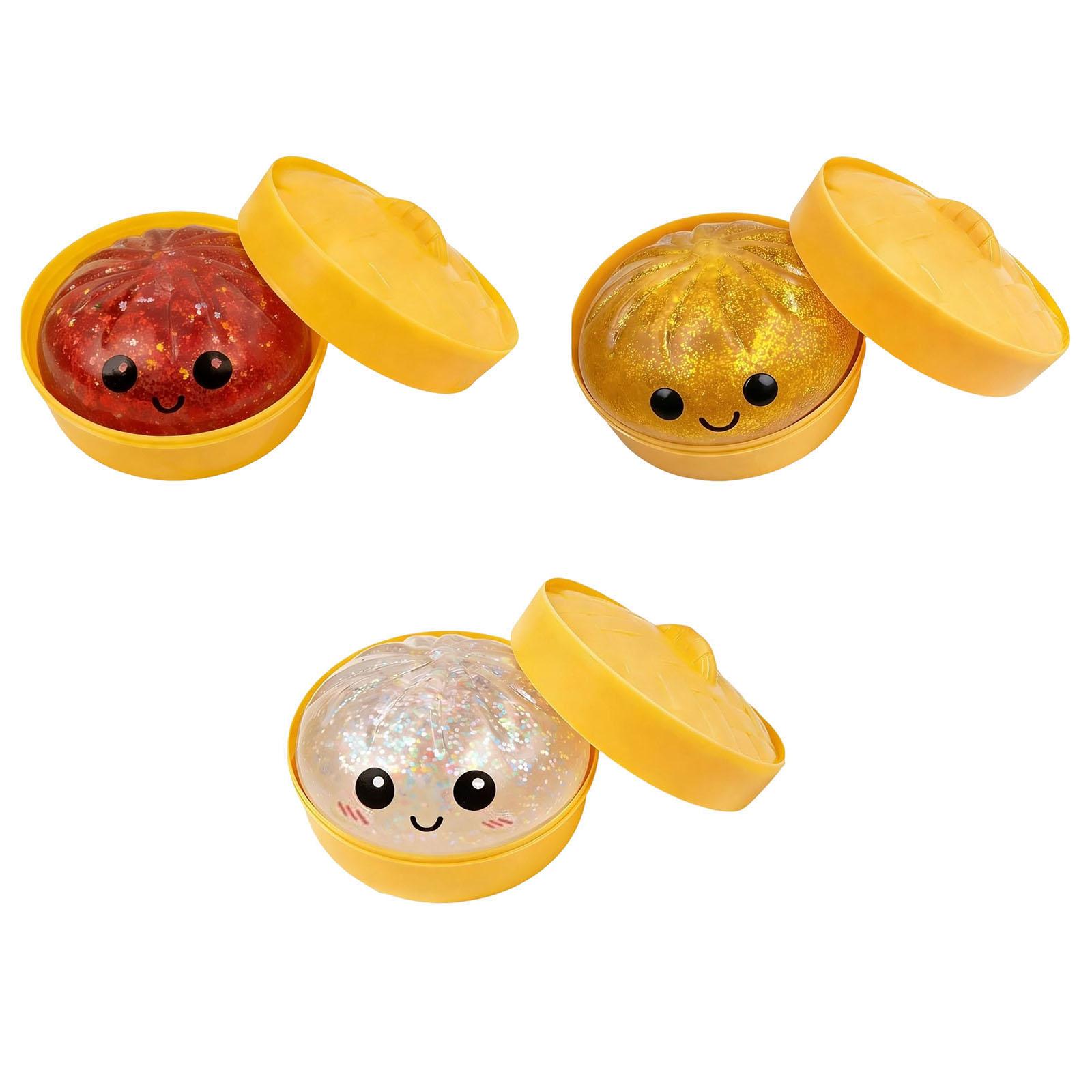 

Realistic Giant Steamed Bun, A Toy With A Steamer, A Slow- Dough Ball Designed For Stress Relief.Glitter Dumpling One Size